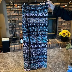 Long paisley maxi skirt